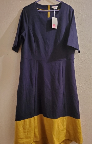 wren ponte midi dress